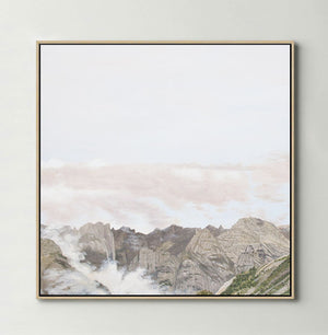 Clouds in the Valley (Square) Canvas Print