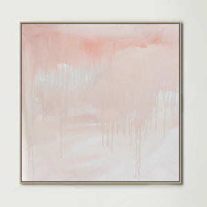 Washed Away Pink (Square) Canvas Print