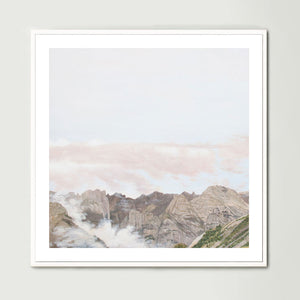 Clouds in the Valley (Square) Art Print