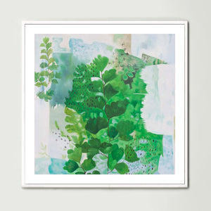 Abstract Ferns (Square) Art Print