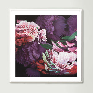 Dark Abstract Native Bouquet 1 (Square) Art Print