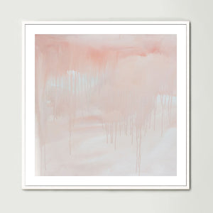 Washed Away Pink (Square) Art Print